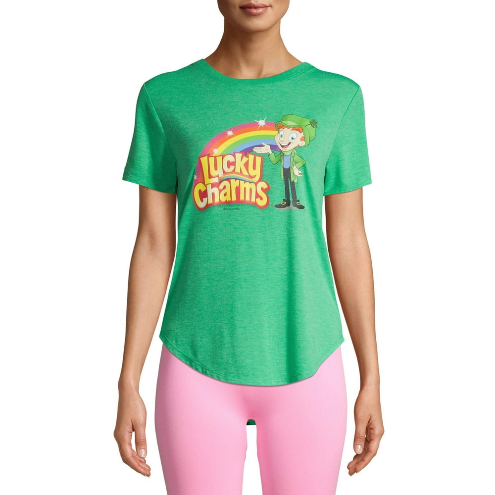Lucky Charms Lucky Charms Juniors' Over the Rainbow Short Sleeve Tee