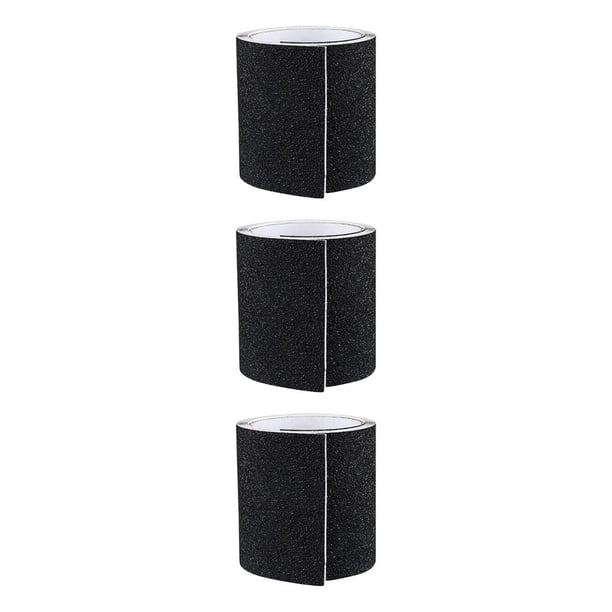 Matsuzay Protectores de Suela de Zapatos de PVC Autoadhesivo para Tacones Altos Mujer Negro 10x200cm Type1