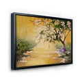 thumbnail image 3 of Designart 'Beautiful Girl Standing By The Flowering Tree' Traditional Framed Canvas Wall Art Print, 3 of 5