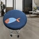 thumbnail image 4 of Pack de 2 fundas elásticas para taburetes de bar redondos, fundas de asiento flexibles para taburetes, sillas, diseño geométrico , 2 piezas, 4 of 8