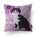 thumbnail image 2 of Phantoscope Sweet Home Series Decorative Throw Pillows, Purple Jesse, 18" x 18", set of 4, 2 of 6