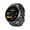 Black, variant on 1.45" full screen smartwatch with AI voice control and pedometer. Multi-sport modes, USB powered and adjustable, great for sports and daily use.