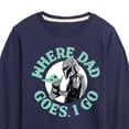 thumbnail image 3 of The Mandalorian - Where Dad Goes I Go Long Sleeve Graphic T-Shirt, 3 of 5