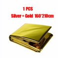thumbnail image 1 of Poncho-couverture Thermique d'Urgence, Couverture Légère Pliable Résistante à l'Eau pour le Camping, la Randonnée et l'Extérieur, 1 of 7