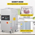 thumbnail image 4 of KFFKFF DZ-400/2E Automatic Extra Deep 200mm Vacuum Sealer Food Vacuum Sealing Packing Machine 110V, 4 of 8
