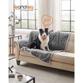 thumbnail image 3 of FEANDREA Manta Impermeable para Perros, para Perros Medianos y Grandes, Gatos, 152 x 127 cm, XL, Reversible, Protección para Sofá, Cama, Lavable a Máquina, Gris, 3 of 5
