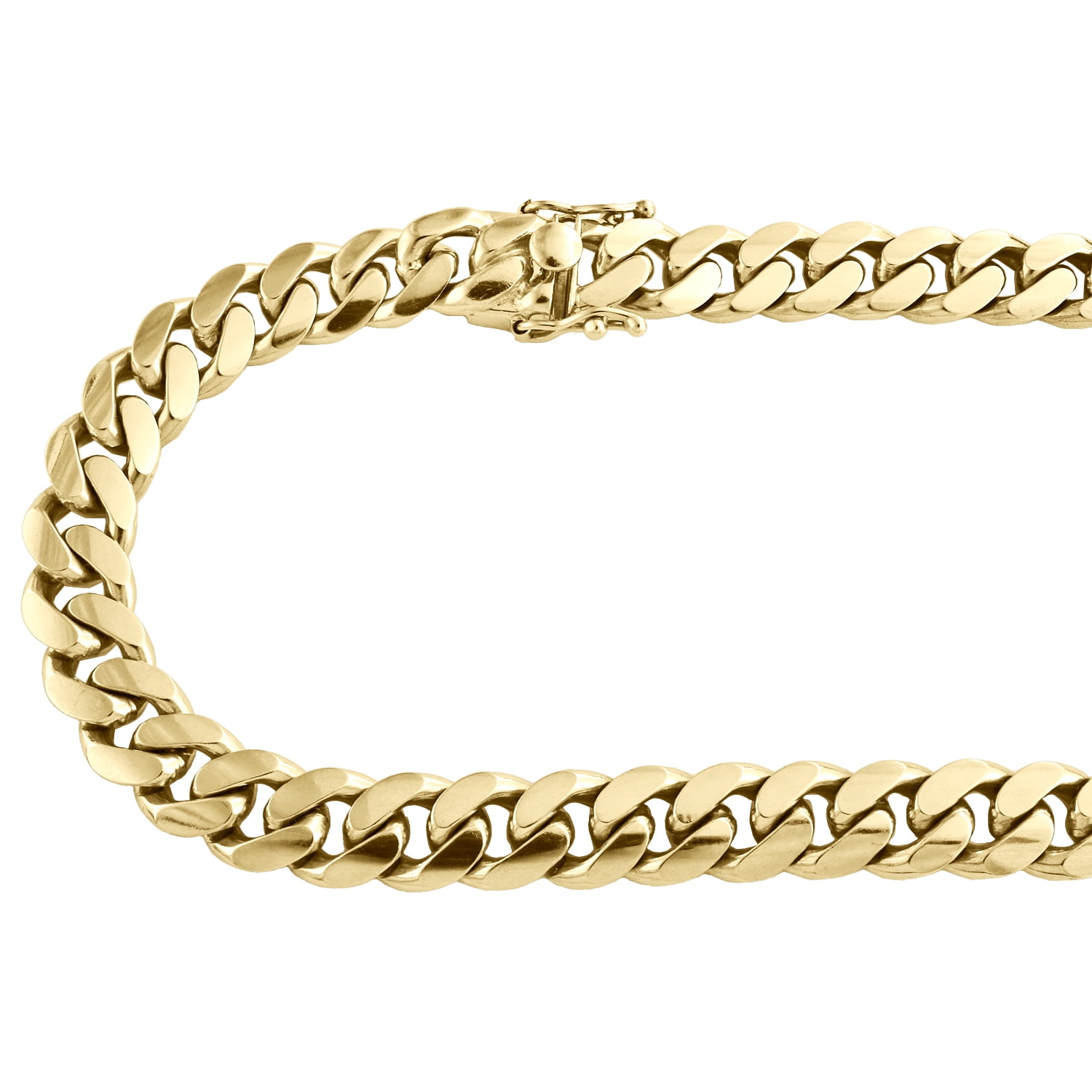 10K Yellow Gold 12.50mm Solid Miami Cuban Link Chain Box Clasp Necklace 22 Inch