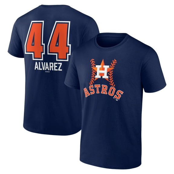 Men's Yordan Alvarez Navy Houston Astros Fastball Player Name & Number T-Shirt