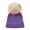 Purple, variant on LIZENG Kids Winter Hat Toddler Knitted with Pom Poms for Baby Girls Boys Cute Soft Solid Warm Hats for Cold 8 Hat