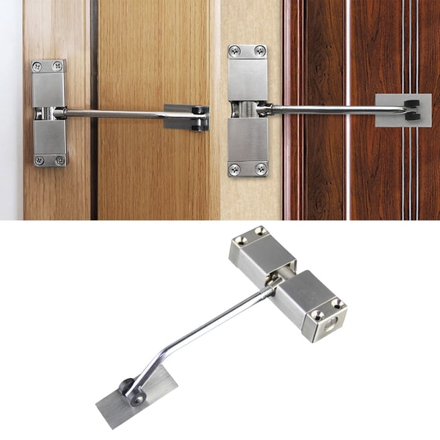 OUNONA De Puerta De Resorte Metálico Plateado Ajustable Para Puertas Con Montaje Superficial