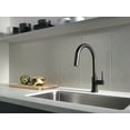 thumbnail image 2 of Delta Trinsic Single Handle Pull-Down Kitchen Faucet with Touch2O® Technology in Matte Black 9159T-BL-DST, 2 of 5