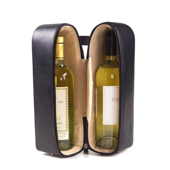 Clava Leather Two Wine Bottle Holder