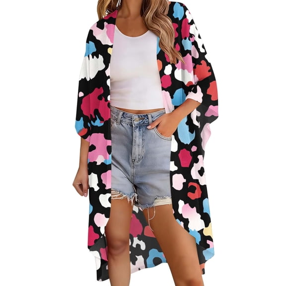 YSUEJPF Womens Kimono Swimsuit Coverups Summer Beach Casual Loose Cardigans Bathing Suit Cover Ups for Swimwear