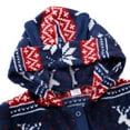 thumbnail image 6 of Yuanyu Matching Christmas Pajamas for Family, Holiday PJs Hooded One-Piece PJS Family Jumpsuit Vacation Deer Loungewear, 6 of 11