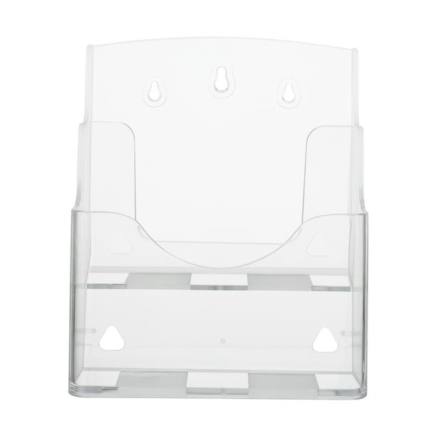 EeaseMX 1 soporte de exhibición transparente de acrílico de varios niveles para documentos y archivos de escritorio.