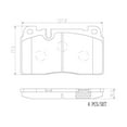 thumbnail image 4 of Brembo P85133N NAO BRAKE PADS Fits select: 2017 AUDI Q5 PREMIUM PLUS S-LINE, 2015-2016 AUDI Q5 PREMIUM, 4 of 4