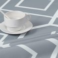 thumbnail image 4 of Grey Geometric Tablecloth, Moroccan Gray Table Cloth for Rectangle Tables, Lattice Plaid Waterproof Tablecloth for Kitchen Dining Room Tablecloth Rectangle 60 x 120 inch, 4 of 7