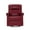 Wine Red, variant on JUSTLET Swivel Rocker Recliner Chair,  360 Degree Swivel Genuine Leather Glider Rocker Recliner Chair with Adjustable Backrest and Footrest, Home Theater Lounge Sofa for Living Room Bedroom, Brown