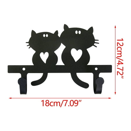 

Yrtoes Holiday Ornaments Animaler Pattern 2 Hooks Home Multi-Function Door Hook Bag Key Bathroom Clothes Hook