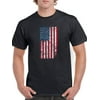 Grunge Colored U.s.a. Flag Men T-Shirt, Male x-Large