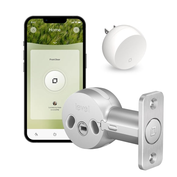 Cerrojo inteligente Level Bolt (Wi-Fi): haga que su cerradura sea inteligente y conserve el hardware y las llaves existentes - Bloquee/desbloquee desde cualquier lugar - Aplicación Level para iOS y An