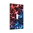 thumbnail image 6 of Zufioo Red And Blue Lightning Print Switch Wall Plate, Dustproof and Heat-resistant Decorative Wall Switch Cover, Suitable for Residential and Commercial Areas-Mid-size, 6 of 8