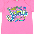 thumbnail image 4 of Inktastic Hooked on Jesus Christian Boys or Girls Baby Bodysuit, 4 of 5
