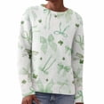 thumbnail image 6 of St Patricks Day Sweater Women Long Sleeve Irish Oversized Saint Patty Pullover Plus Size Sweater, 6 of 8