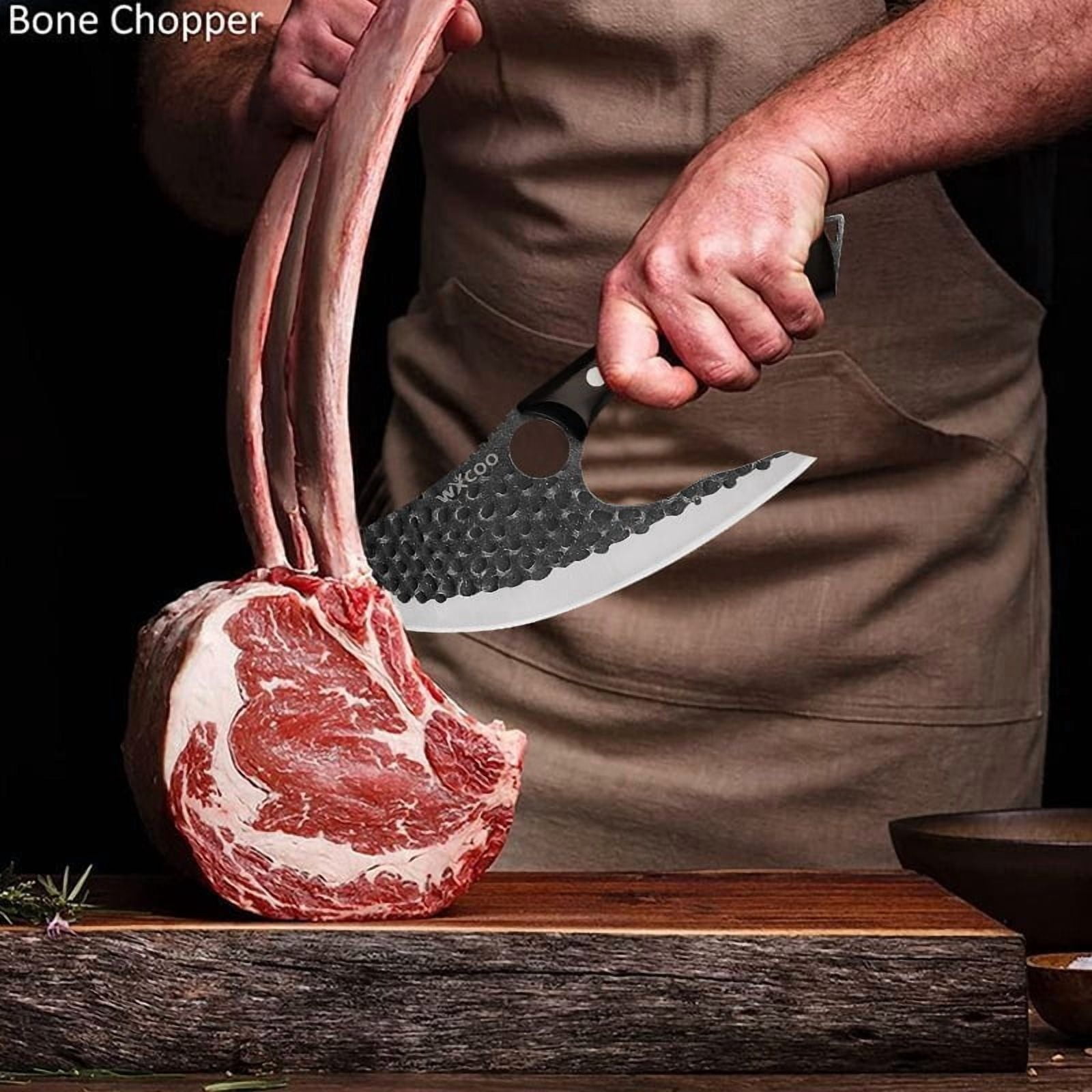 3PCS Stainless Steel Kitchen Knives Set with Sharp Sashimi Knife Professional Chef Utility Fruit Knife Multipurpose Meat Cleaver Vegetable Chopper Household Household Items Gift for Men