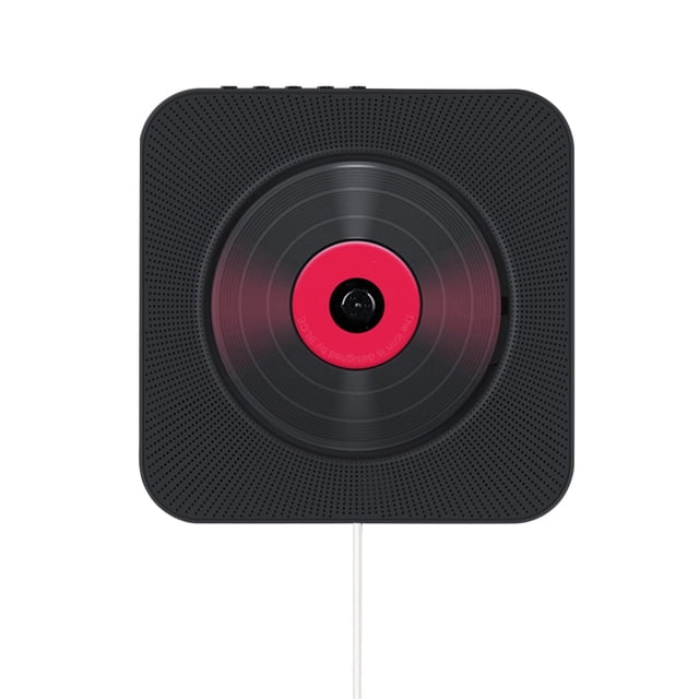 Reproductor de CD montado en la pared con control remoto Plástico ABS Compatible con Bluetooth 4.2 Boombox de audio inalámbrico Methold EL000059-02B
