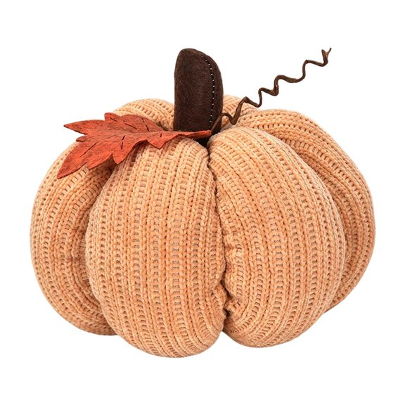 Pumpkin Desktop Ornament for Seasonal Handmade Autumn Pumpkin Figurine for Home Décor Elegant Desk