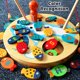 thumbnail image 2 of Juego de pesca magnético de madera para niños pequeños: alfabeto, captura de peces, conteo, juegos de mesa preescolares, juguetes para 3, 4, 5 años, niña, niño, cumpleaños, aprendizaje, educació, 2 of 5