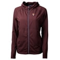thumbnail image 2 of Women's Cutter & Buck Maroon Virginia Tech Hokies Adapt Eco Knit Hybrid Recycled Full-Zip Hoodie, 2 of 3
