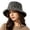 A-Grey189, variant on Womens Bucket Hat Leopard Print Frayed Edge Vintage Style Bucket Hat Stylish Ladies Daily Wear Sun Protection Hat