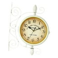 thumbnail image 3 of Double Sided Wall Clock Classical Mute Clock For Living Room White, 3 of 6