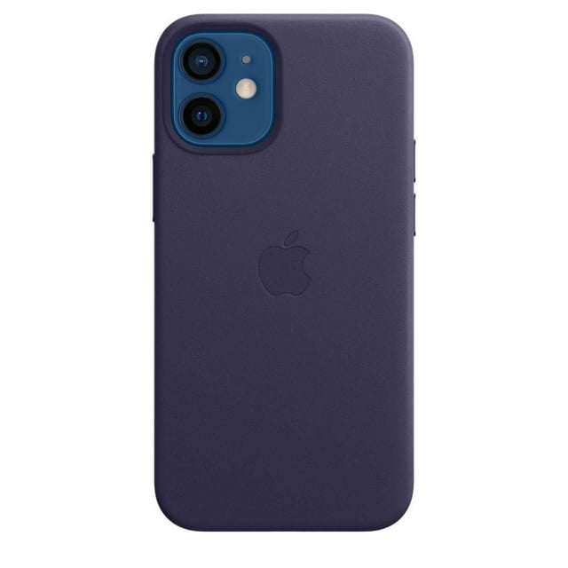 Apple Étui en Cuir pour iPhone 12 mini avec MagSafe - Violet Foncé