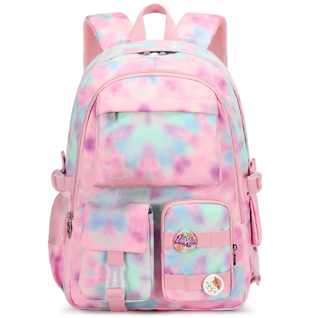 Lightweight Student Backpack Functional Pockets Large Capacity Girls School Bag