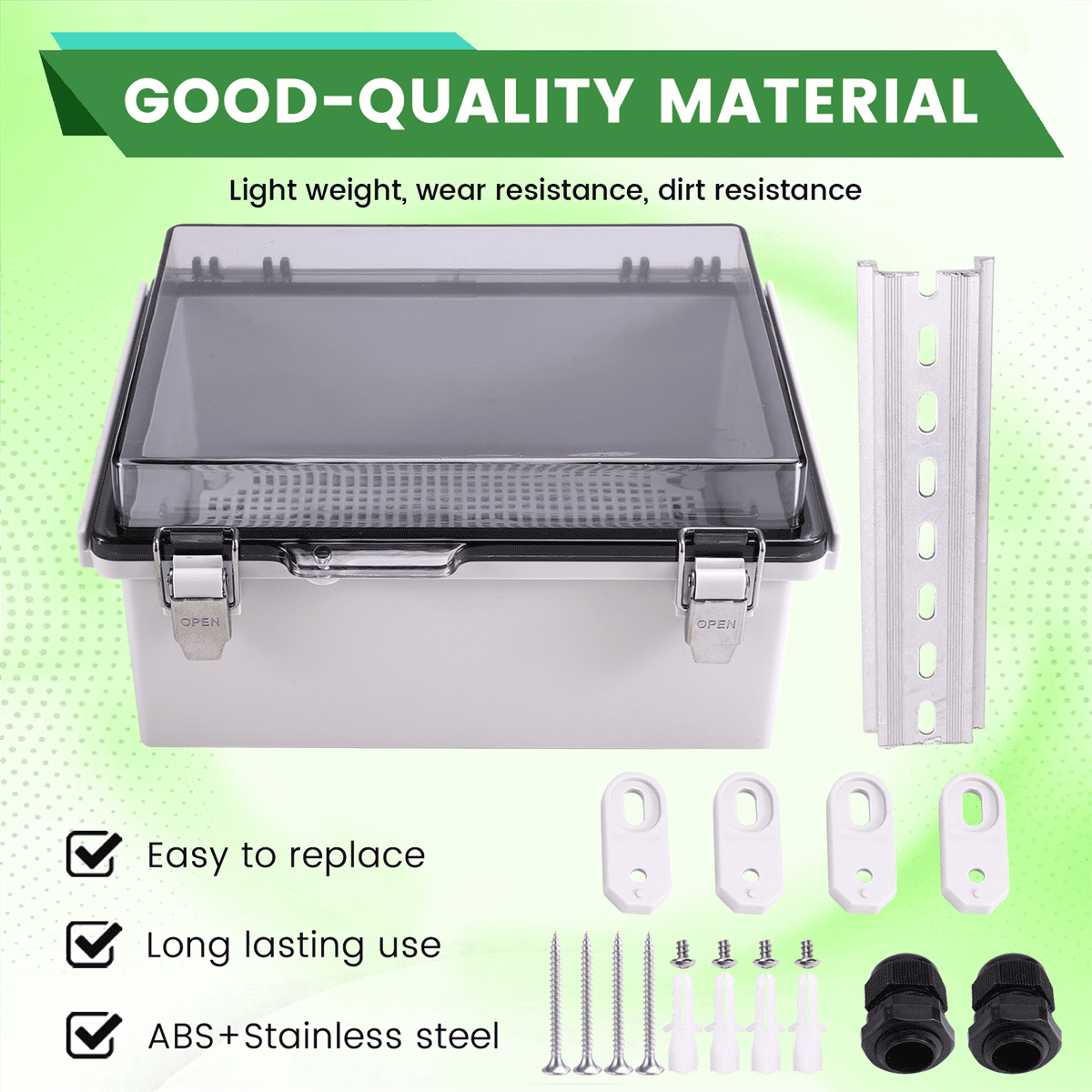 Outdoor WiFi Enclosure Weatherproof Locking Box Waterproof Switch Router 8.7x6.7x4.3inch
