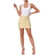 thumbnail image 2 of Falda Mini de Mezclilla Casual Cargo de Algodón para Mujeres INSPIRE CHIC XS Caqui, 2 of 6