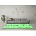thumbnail image 3 of Ahgly Company Indoor Rectangle Abstract Emerald Green Modern Area Rugs, 7' x 9', 3 of 4