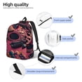 thumbnail image 3 of Balery Romantic Heart Guitar Mochila Clásica Impresa Básica para Viaje, Mochila Escolar Resistente al Agua, Mochila de Lona con Correas Ajustables-Small, 3 of 5