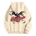 thumbnail image 5 of WEAIXIMIUNG Maternity Sweatshirt Zip Up Printed Hooded Sweatshirt for Women In Autumn and Winter, 5 of 5
