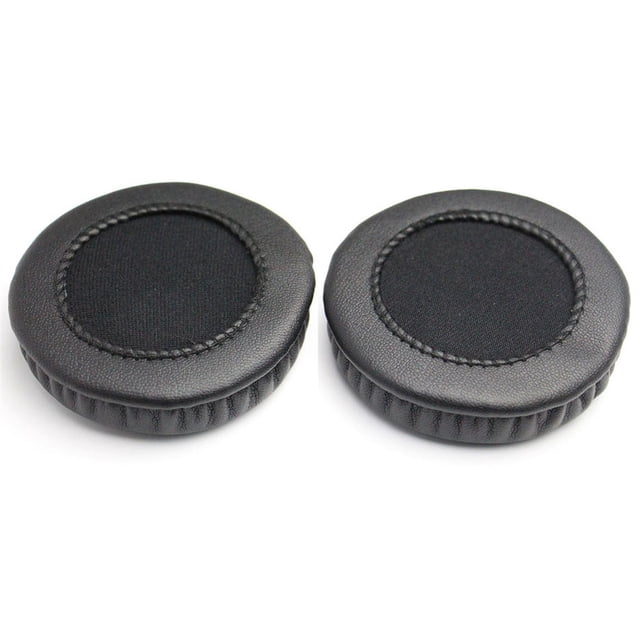 Unatoiry Écouteurs Coussins d'Oreilles Tête Montée Housse de Protection Ronde Pièces de Réparation 70mm Remplacement pour Casque K518 Noir 1Set