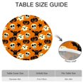 thumbnail image 6 of Spooky Icons Halloween Pattern Round Fitted Tablecloth with Elastic Edge,Dining Table Cover Waterproof,Outdoor Round Tablecloth for Camping,Dining,Indoor and Outdoor, 6 of 7