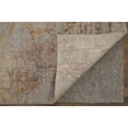 thumbnail image 3 of Feizy Pryor Modern Abstract, Brown/Taupe/Tan, 1'6" x 1'6" Swatch Sheen Casual Gradient & Ombre Design Carpet for Living Dining Bed Room, 3 of 8