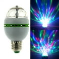 thumbnail image 1 of RGB LED Rotating Disco Party Light Bulb with E27 Screw Base Strobe Bulb Multi Changing Color Crystal Stage Light (Random Color Rubber Strip), 1 of 7