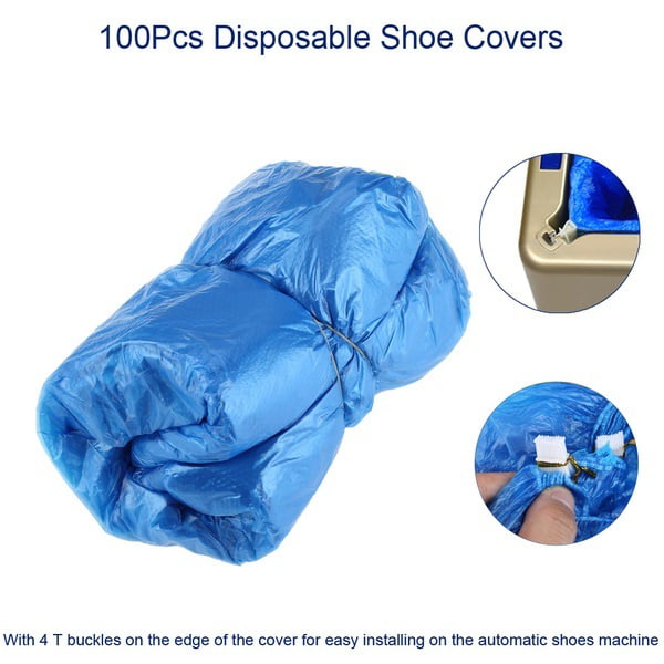 Automatic Shoe Cover Dispenser Machine W/ 200Pcs Disposable Plastic Shoe Covers 