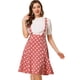 thumbnail image 1 of Falda Midi Allegra K de Lunares para Mujer Vintage de los Años 50 Rosa Oscuro S, 1 of 5