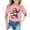 R4508 Pink, variant on Bjutir Girl Shirts Summer Short Sleeve Cute Animal Print Casual Loose Fit Round Neck Tee For Kids Comfortable Daily Wear Cute Print Girls Tops,Black,3-4 Years