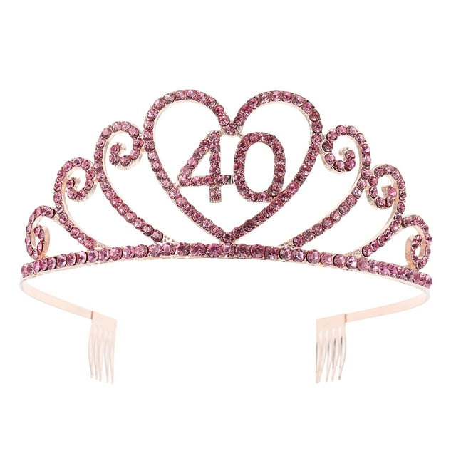 Corona de aleación para fiesta de cumpleaños, tocado, accesorio para el cabello para niña, tiara para niña